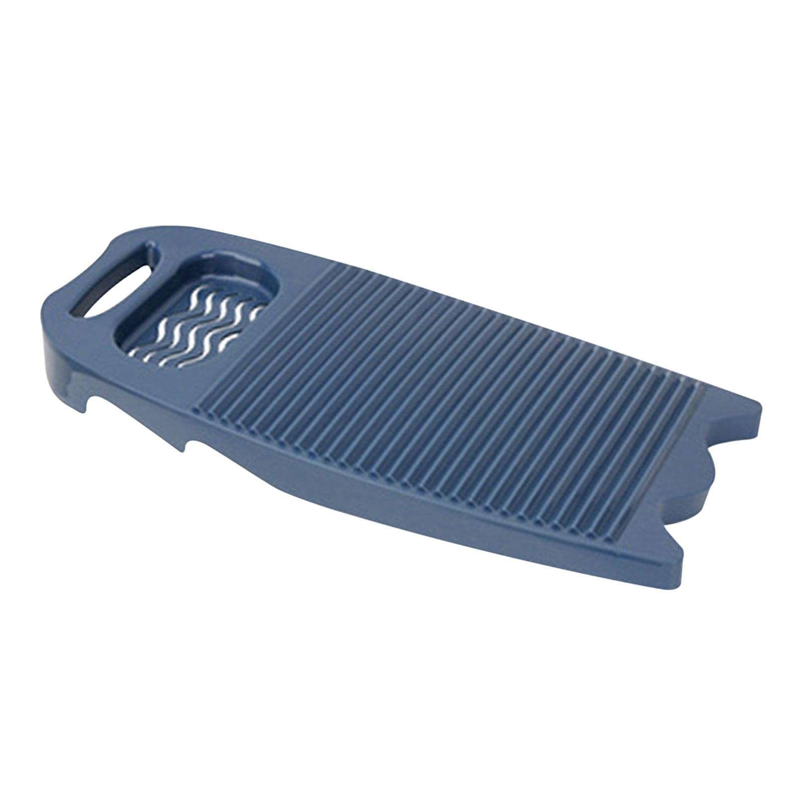 Plastic Washboard Laundry Board - Heavy Duty Hand Washing Tool for Clothes | Manual Laundry Cleaning Board | Dark Blue | Perfect for Camping, Travel & Emergency Use