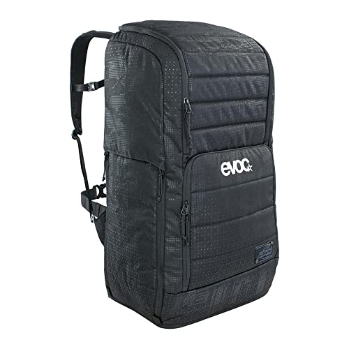 EVOC Gear Backpack 90L - Large Travel Hiking Backpack for Outdoor Adventures, Camping & Trekking - Durable Black Backpack with Spacious Storage for Men & Women
