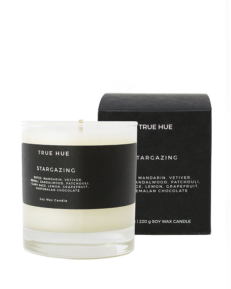 Relaxing Stargazing Soy Candle - 7.75oz Natural Aromatherapy Candle for Home, Meditation & Romantic Nights - Perfect Gift for Yoga Lovers