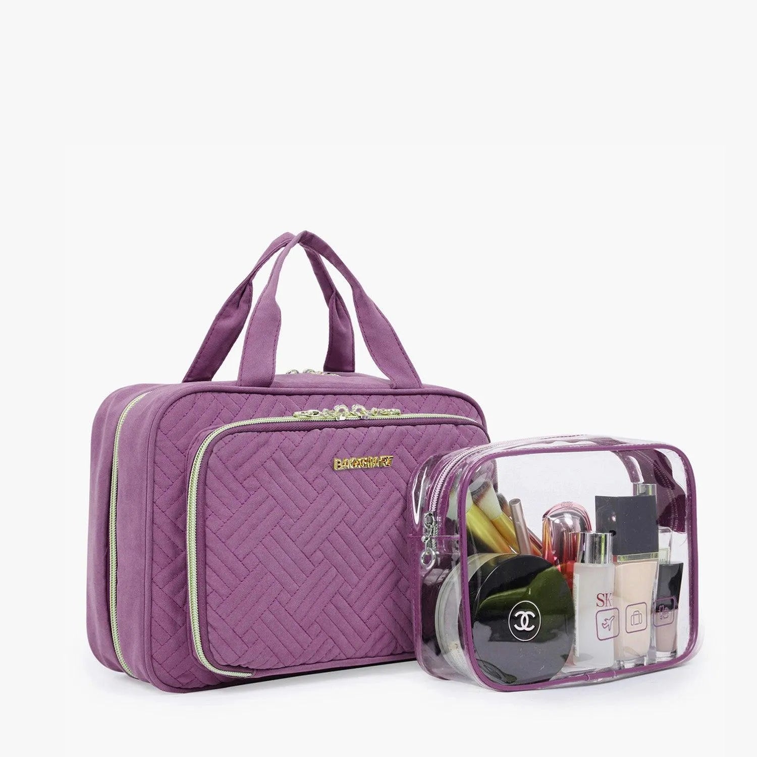 Space Saver Pro Hanging Toiletry Bag - Waterproof Travel Cosmetic Organizer for Bathroom, Camping & Gym - Compact Hanging Toiletry Case with Multiple Pockets