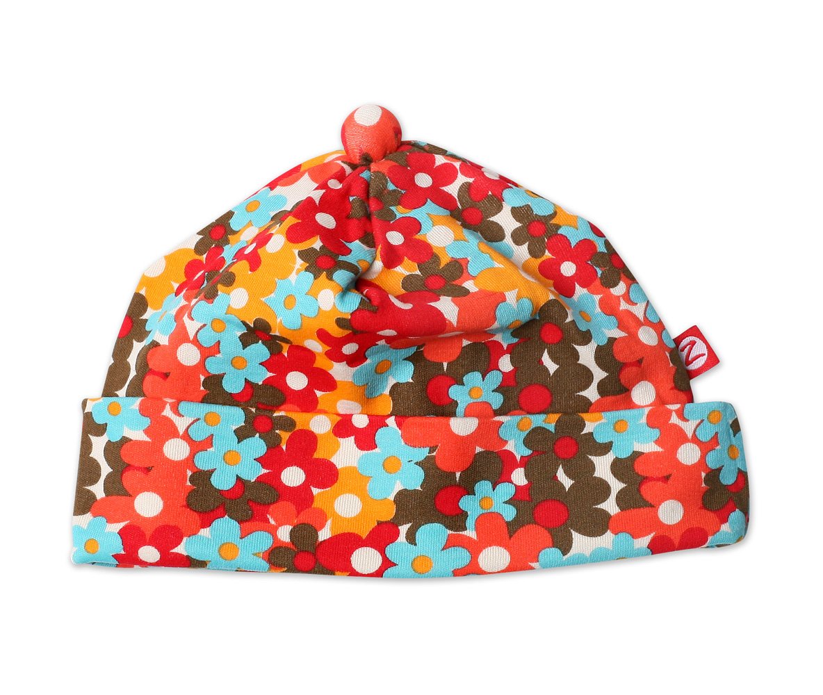Zutano Baby Print Hat with Floral Design - Soft Cotton Sun Hat for Infants & Toddlers - Perfect for Outdoor Play, Beach, and Summer Protection