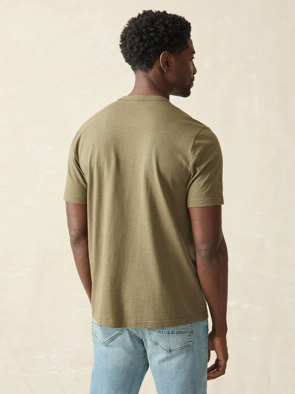 FAHERTY Men's Sunwashed Pocket Short Sleeve T-Shirt - Soft Cotton Casual Tee for Summer, Beach, and Everyday Wear