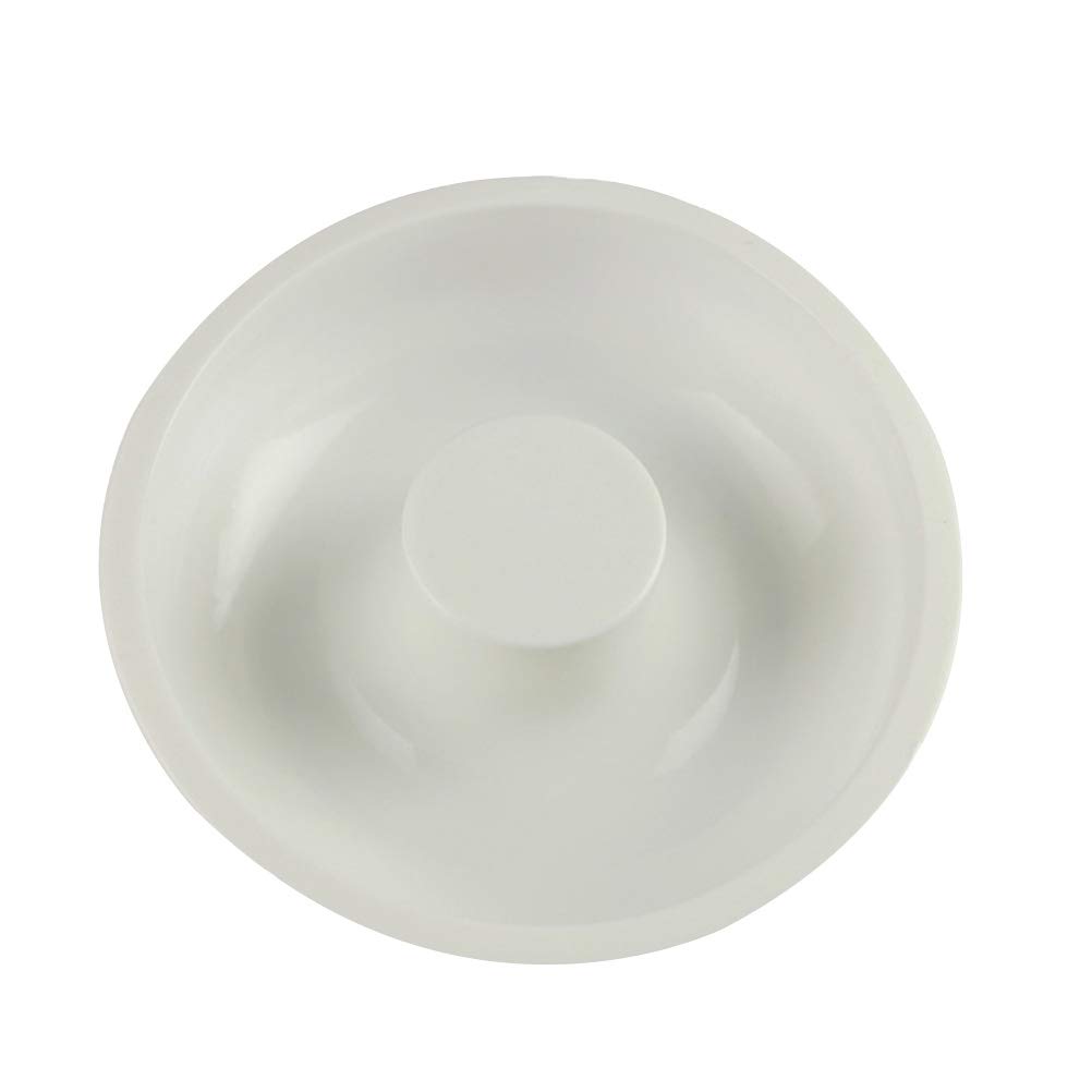 Yardwe 2-Piece Silicone Donut Baking Mold Set - Round Cake Pan for Oven, Non-Stick DIY Bakeware - Perfect for Homemade Donuts, Cupcakes & Desserts (White)