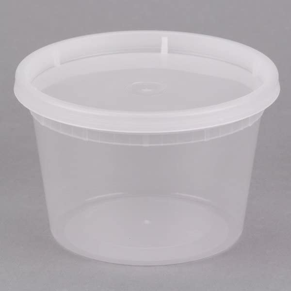 Bulk 8 Oz, 16 Oz & 32 Oz Deli Containers With Lids - 96 Pack (8/16/32oz) | Food Storage Containers for Meal Prep, Restaurant & Takeout | BPA-Free Plastic Containers for Delis, Catering & Leftovers