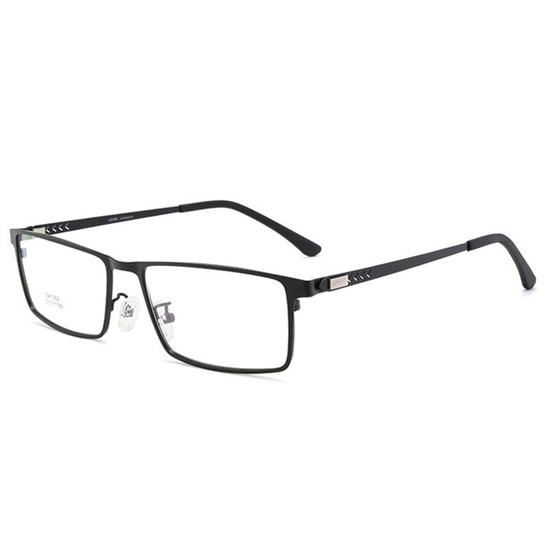 Bclear Men's Full Rim Alloy Frame Eyeglasses with Spring Hinge - Lightweight & Durable (Model 41002) for Work, Reading & Everyday Use