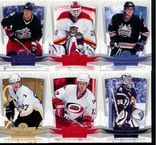 2006-07 Fleer Hot Prospects Hockey Cards Complete 100 Card Set - Sidney Crosby, Alexander Ovechkin Rookies & Stars - Collectible NHL Trading Cards for Display & Investment