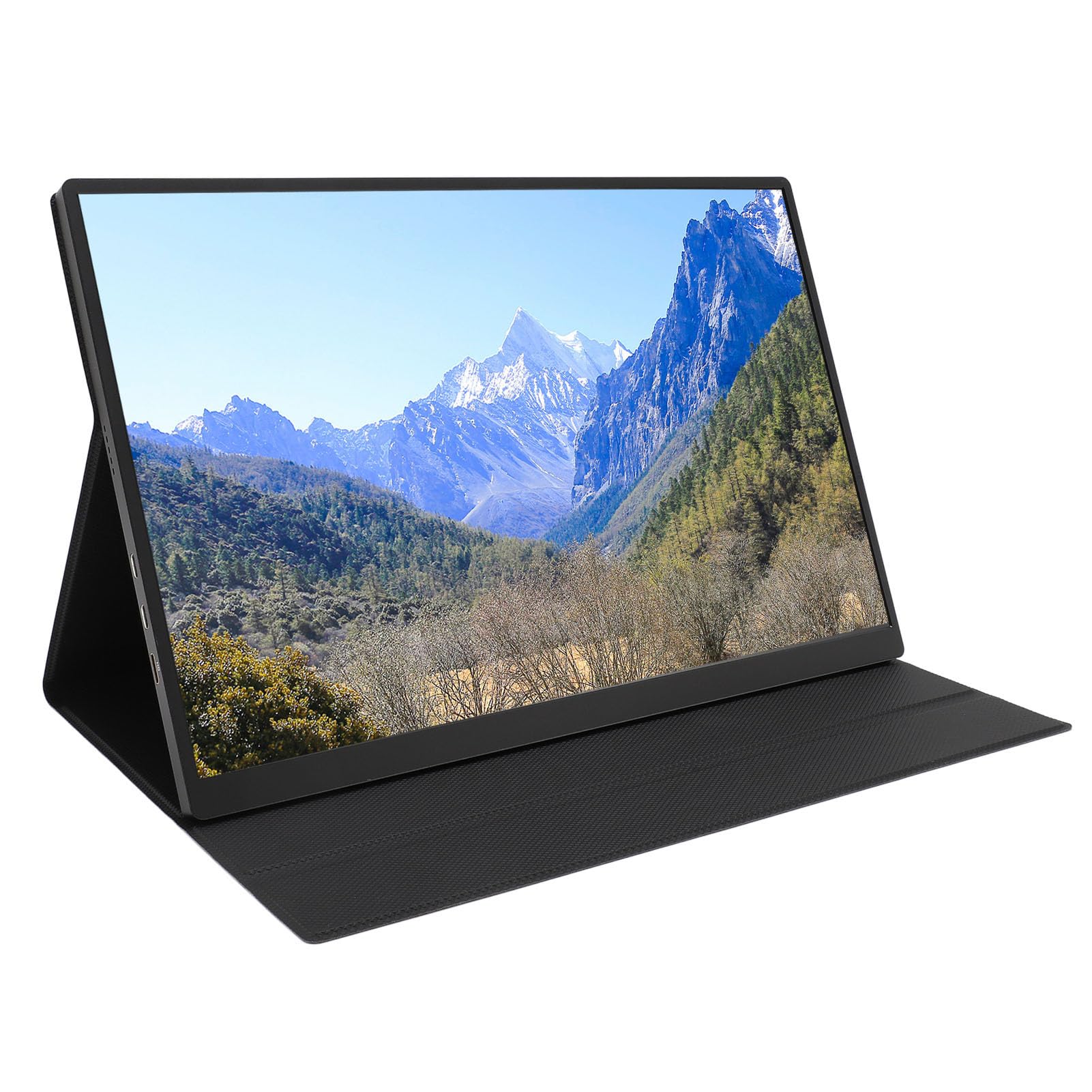 Vikye 16 Inch 2.5K Portable Monitor with IPS Panel, 120Hz Refresh Rate, HDMI Computer Display, Built-in Speakers, 16:10 External Expansion Screen - Perfect for Gaming, Office Work & Travel