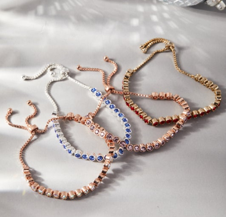 Elegant Bolo Tennis Bracelet with Sparkling Crystals - Perfect for Weddings, Parties & Everyday Glamour