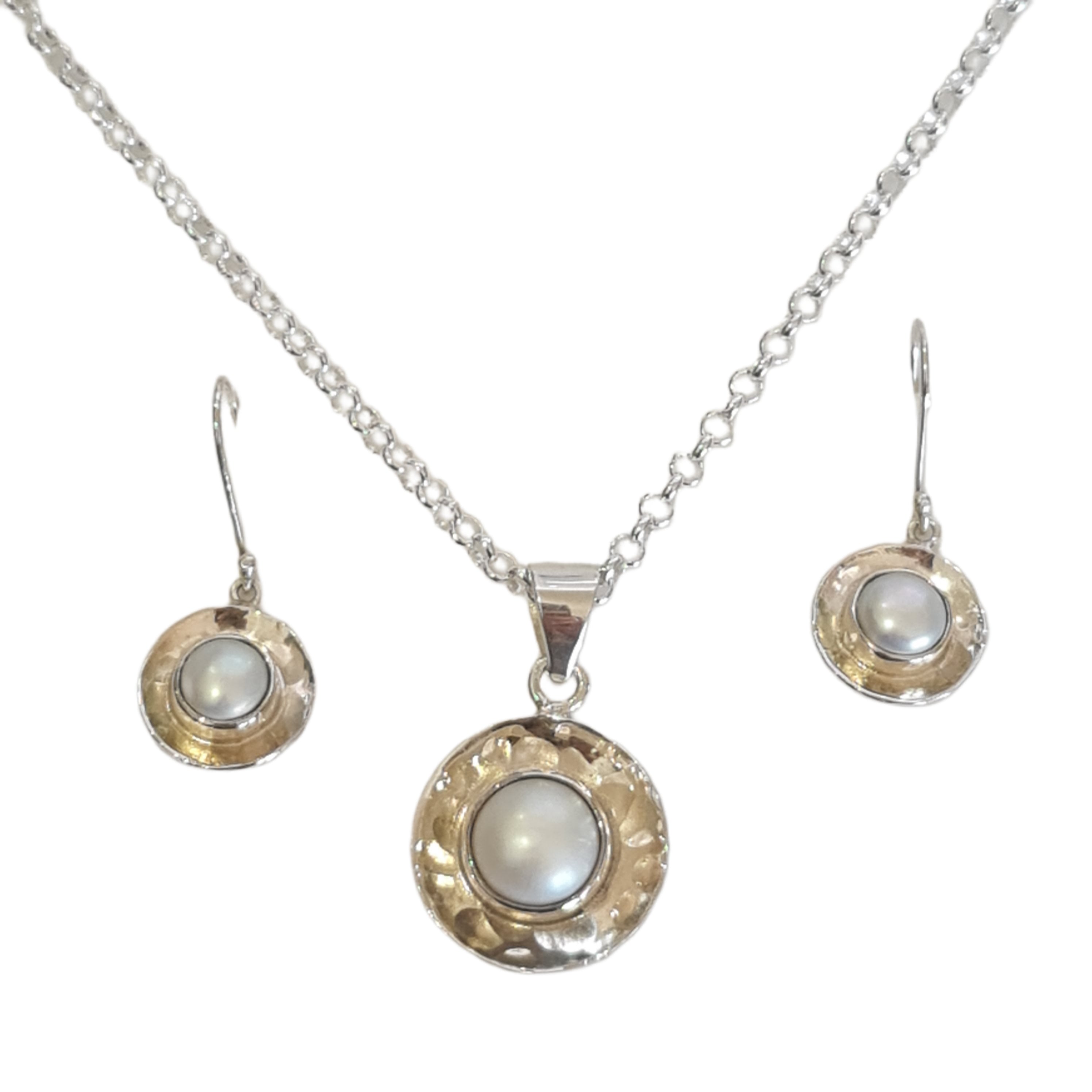 Olivia Pearl Necklace and Earrings Set - Elegant Jewelry for Women, Perfect for Weddings, Parties & Special Occasions