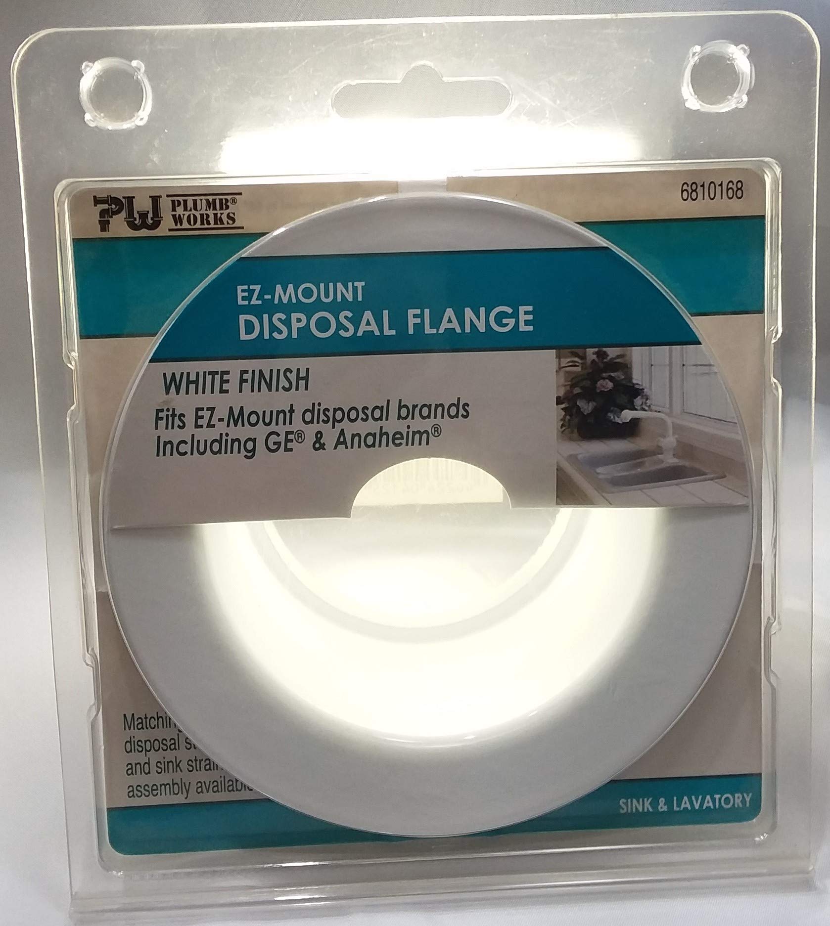 Ez-Mount Disposal Flange - White Finish for Kitchen Sink Waste Disposal Unit | Easy Installation & Durable Design