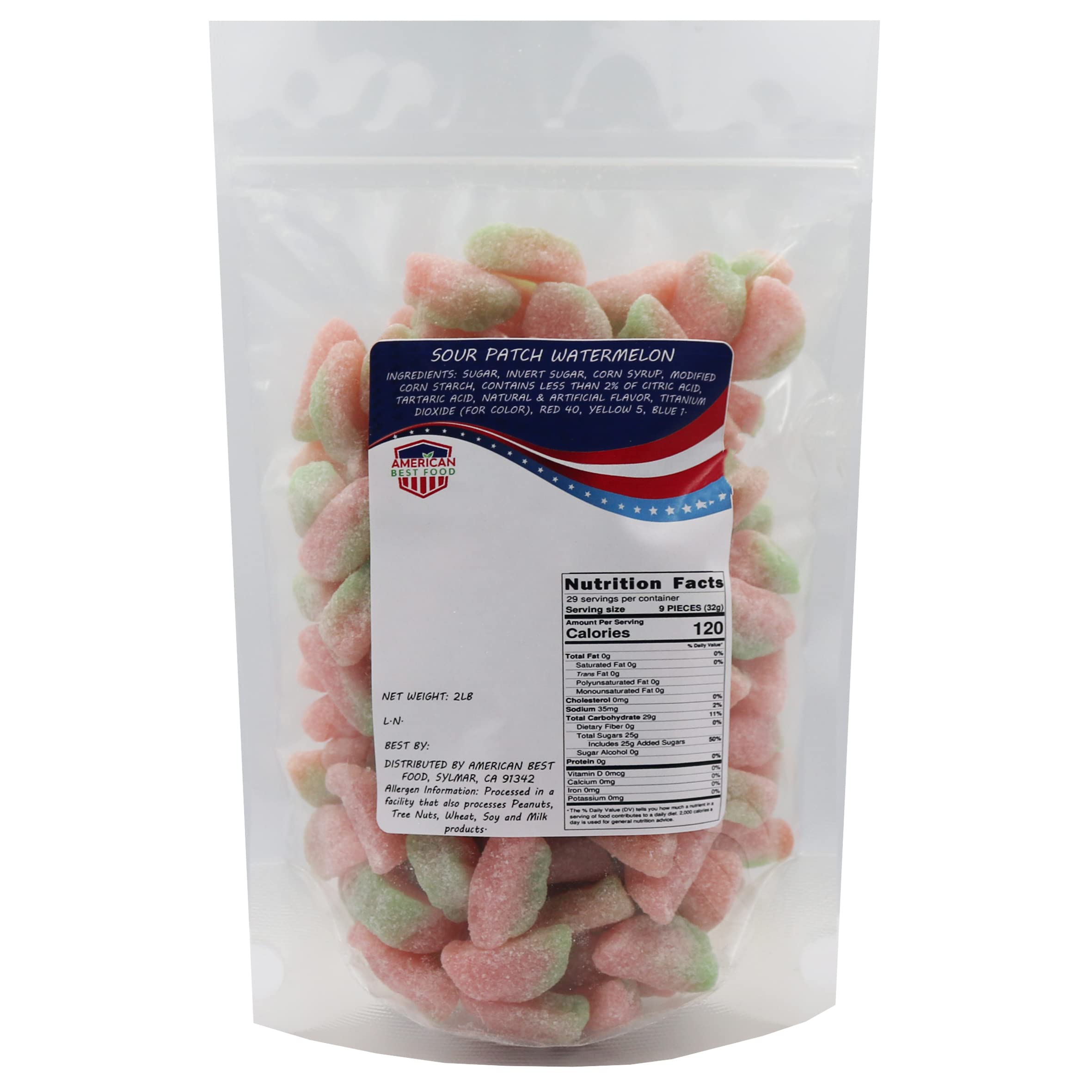 Sour Patch Kids Watermelon Gummy Candy - 2 LB Bulk Pack | Authentic American Candy for Parties, Movie Nights & Sweet Treats