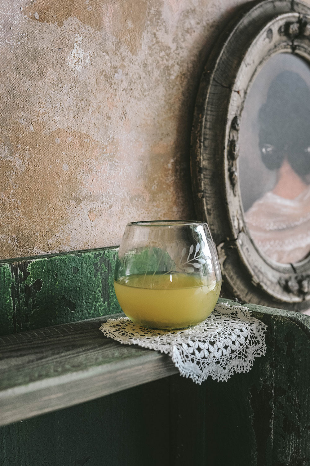Eco-Friendly Etched Shorty Recycled Glass Tumbler - Perfect for Smoothies, Iced Coffee & Cocktails at Home or Office
