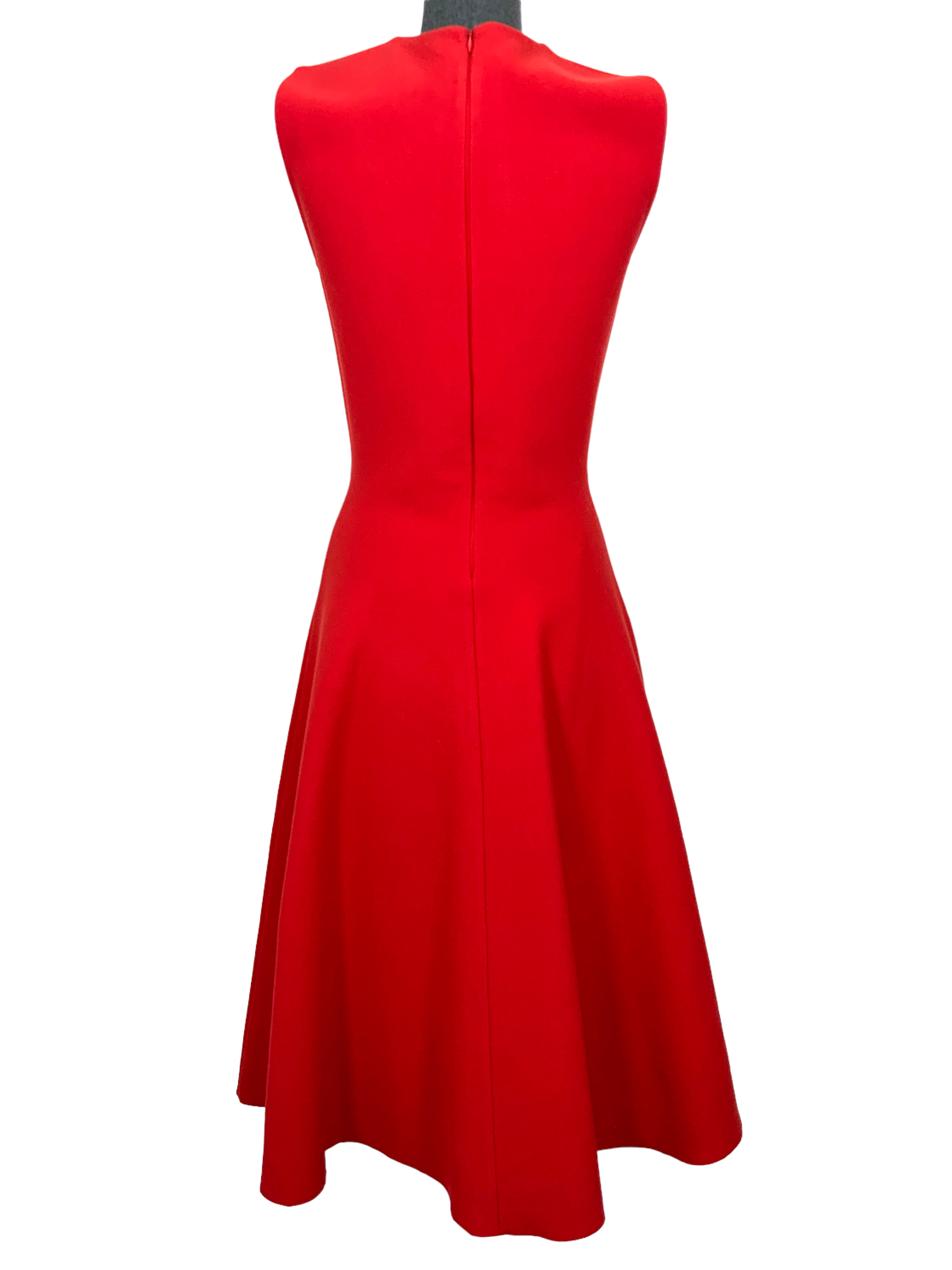 Oscar de la Renta Women's Laser Cut Knit Dress - Size Medium | Elegant Floral Lace Cocktail Party Dress for Wedding Guest & Special Occasions