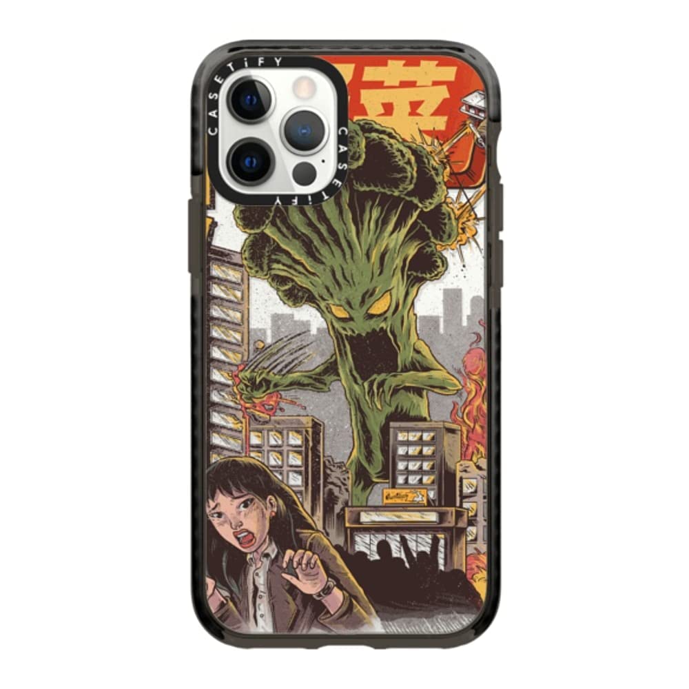 CASETiFY Impact Case for iPhone 12 & iPhone 12 Pro - Shockproof & Scratch-Resistant Clear Black Phone Cover - Perfect for Outdoor Activities & Daily Protection