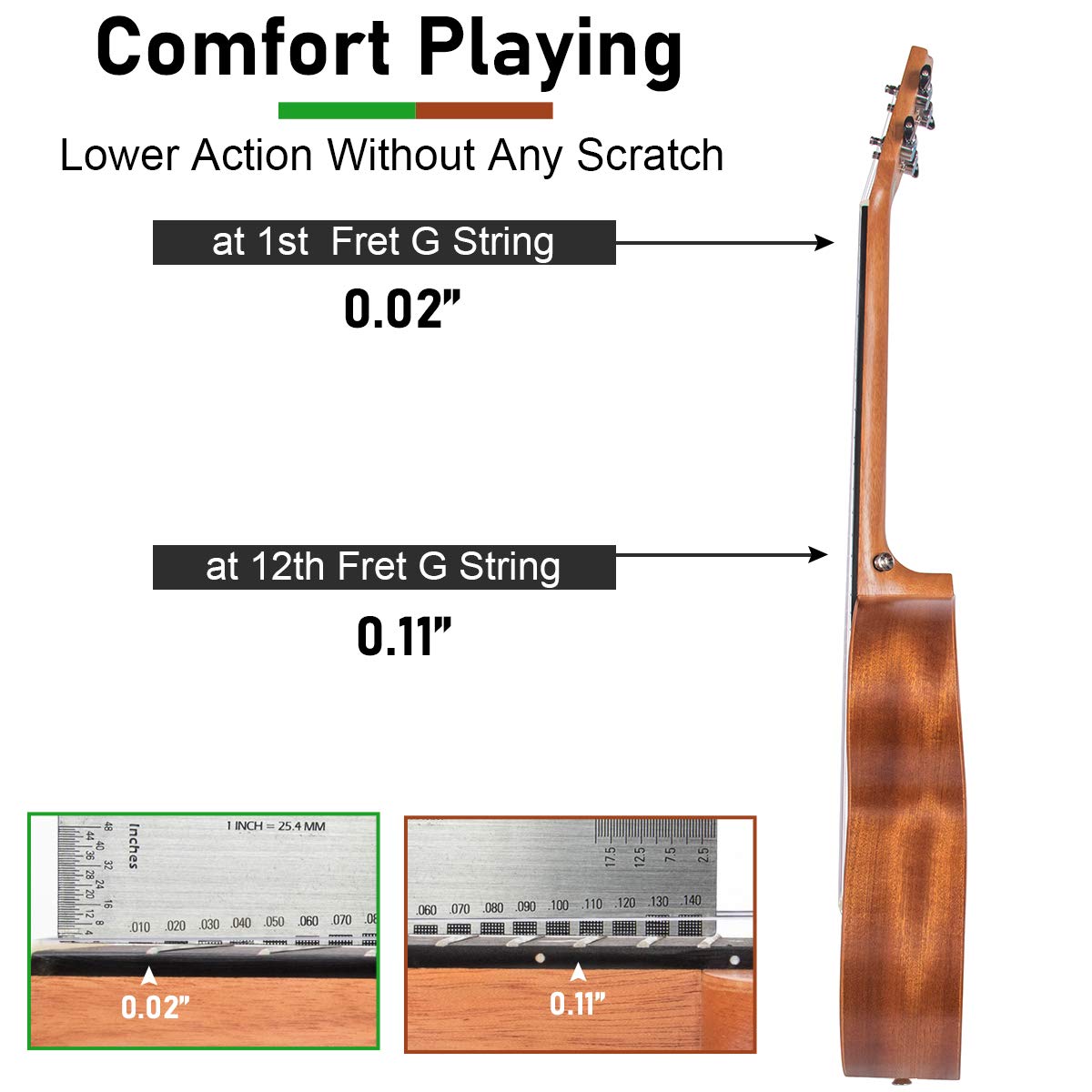 30 Inch Professional Baritone Ukulele for Adults - Premium Hawaiian Guitar with Gig Bag, Strap & OEM Strings - Perfect for Beginners, Performances & Travel - Yukelele, Ukelele, Ukalalee