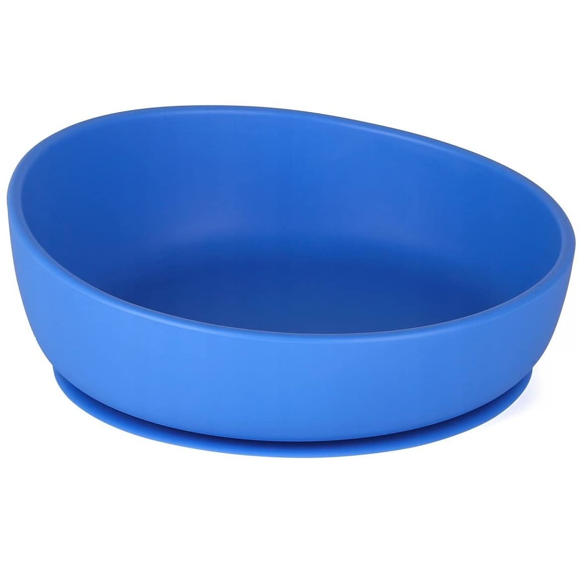 Doidy Baby Bowl 350ml - BPA Free Silicone Non-Slip Suction Bowl for Baby Weaning, Self Feeding Training & Learning to Eat - Perfect for Baby Food, Snacks & Mealtime Essentials (6+ Months, Blue) - Ideal for Highchair, Table & Travel Use