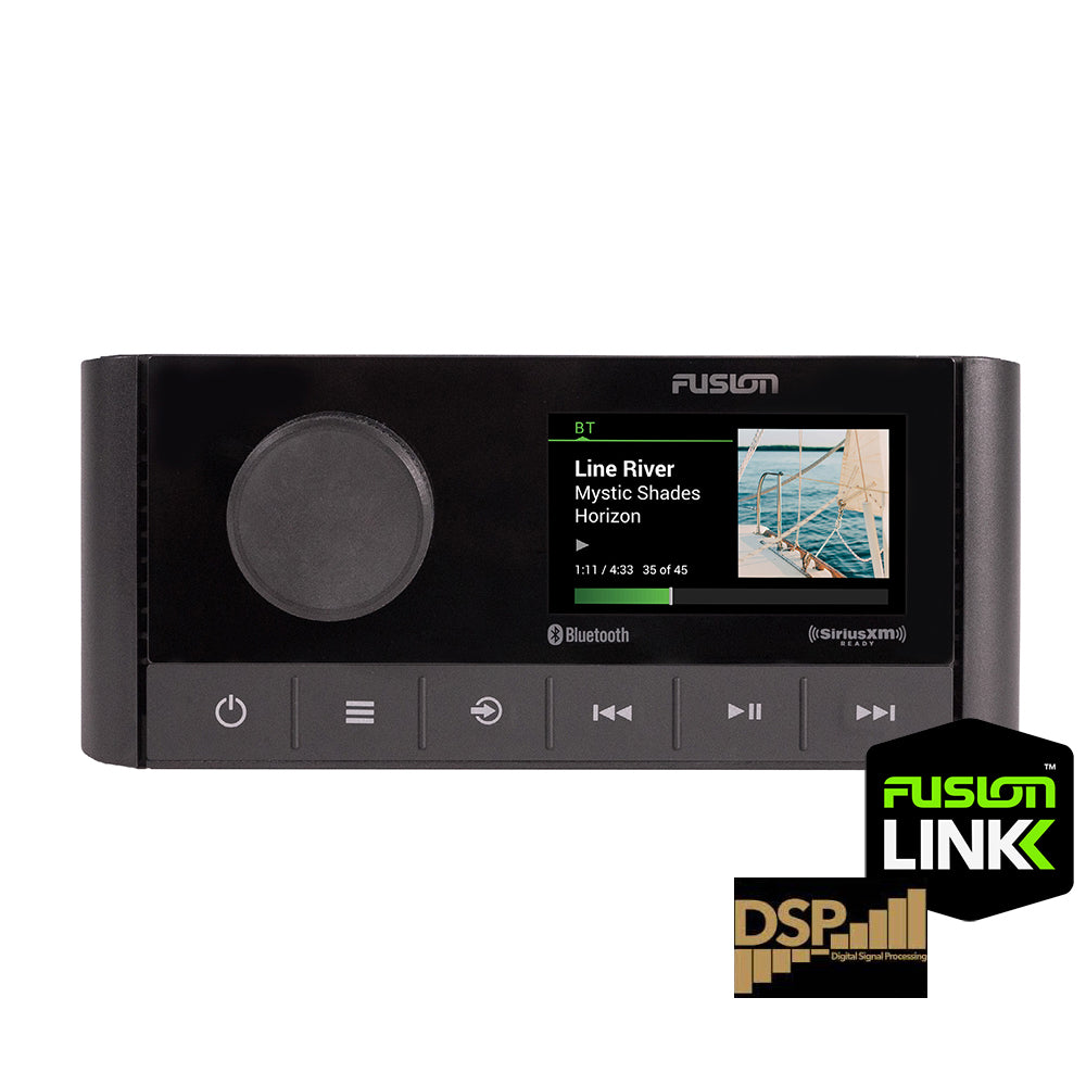 FUSION MS RA210 Marine Stereo with AM/FM Radio, Bluetooth, and SiriusXM - 2 Zone Audio with DSP for Boats & RVs | Perfect for Water Sports & Road Trips