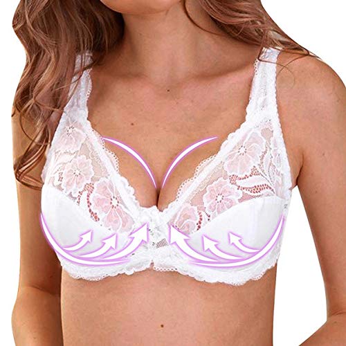 Hafidenty Women's Breathable Adjustable Transparent Ultra-Thin Bra - Comfortable Sexy Lingerie for Everyday Wear, Sleep & Intimate Moments