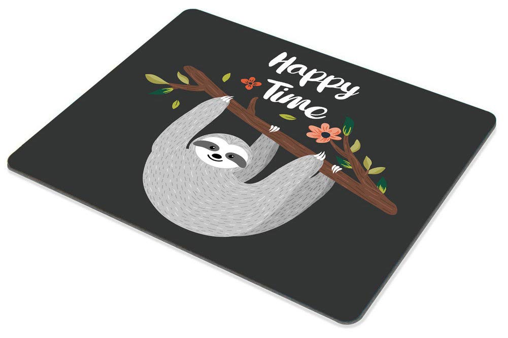 Custom Smooffly Gaming Mouse Pad - Funny Sloth Hanging on Tree Design for PC & Laptop | Perfect for Gaming, Office & Home Use