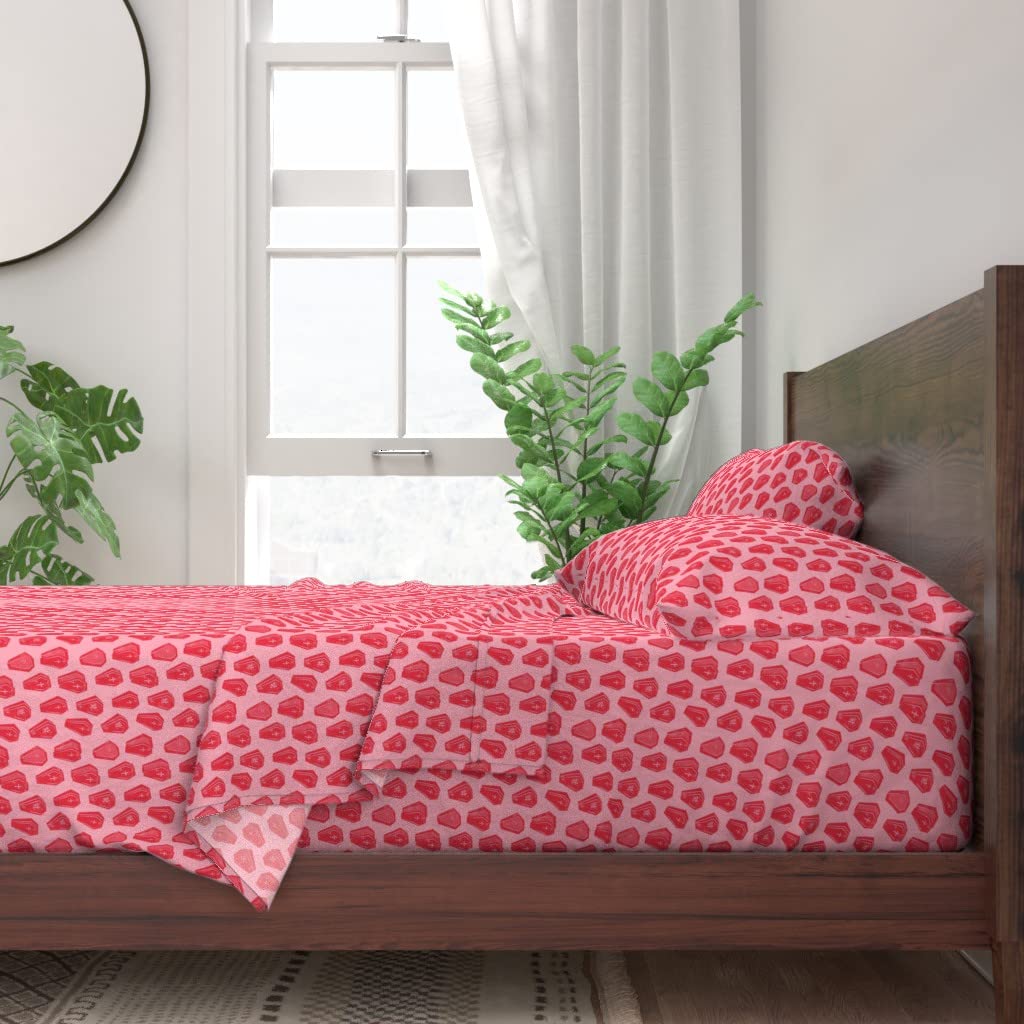 Spooky Pink Coffins 100% Cotton Twin 3-Piece Sheet Set - Goth Punk Halloween Bedding with Death Print | Perfect for Gothic Teen Rooms, Halloween Decor & Alternative Lifestyle Bedrooms