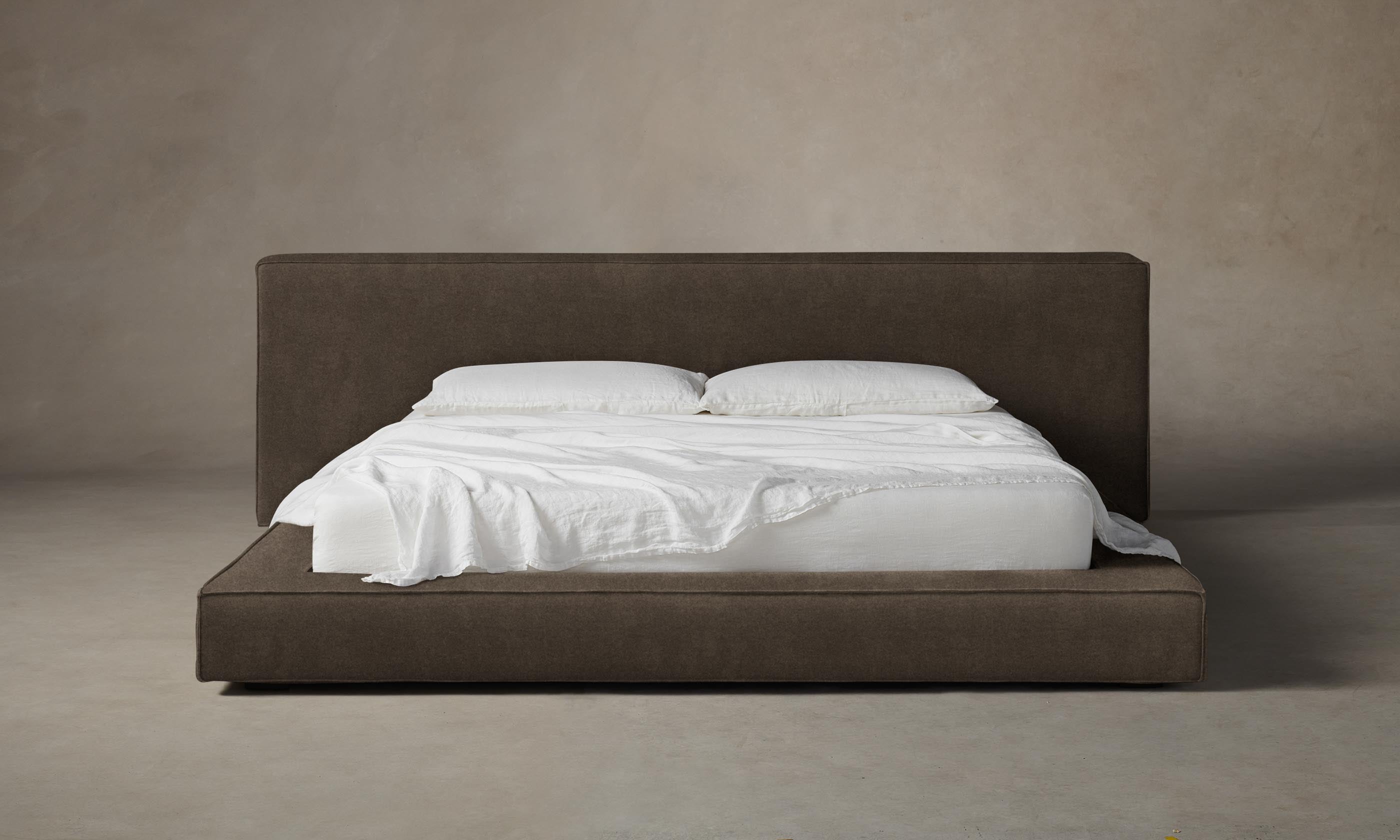 Luxury Eldridge Bed with Premium Mohair Mink Fabric - Perfect for Master Bedrooms & Upscale Hotel Suites