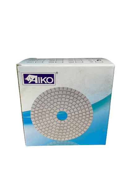 4-Piece Marble Polishing Pads Set for Stone, Granite, Concrete - Wet/Dry Use - Model PAD 4M - Perfect for Countertops, Floors, DIY Home Renovation