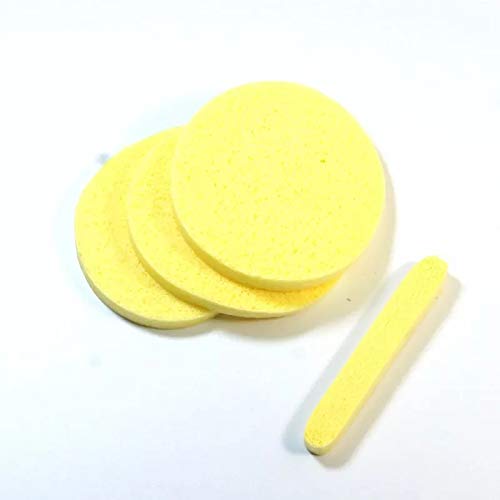 12-Pack Yellow Makeup Sponges - Soft Facial Cleaning Sponges for Women & Girls | Perfect for Daily Makeup Removal & Beauty Routine