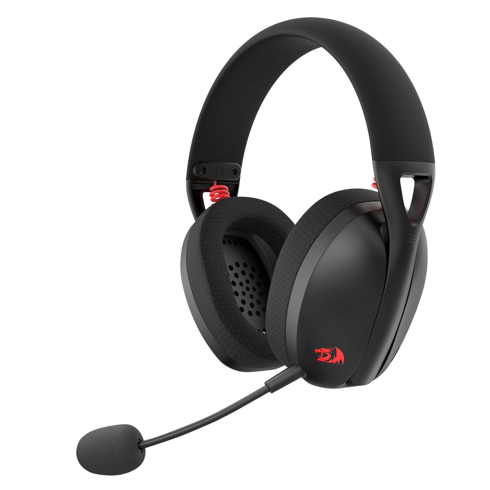 Redragon IRE H848 Wireless Gaming Headset - Black | Noise Cancelling Mic, Comfortable Ear Cushions for PC, PS5, Xbox & Mobile Gaming