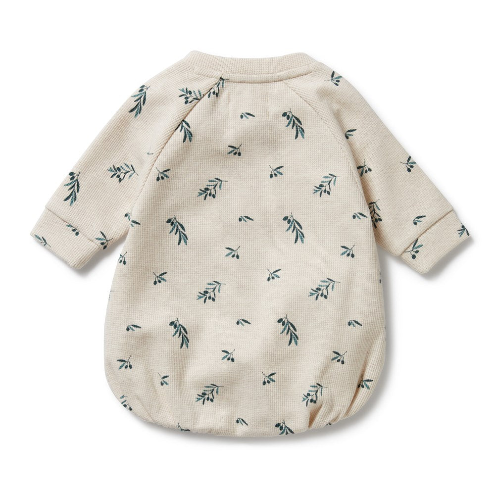 Little Olive Organic Waffle Bodysuit - Soft Baby Onesie for Newborns & Infants | Eco-Friendly Cotton Outfit for Playtime, Sleep & Everyday Comfort