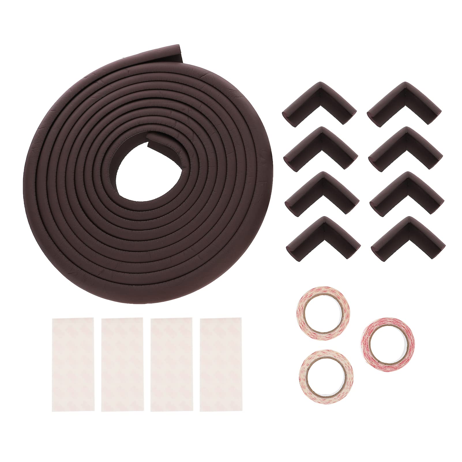 Soft Baby Corner Guards - Thick Table Bumper Protectors (1 Set Pre-Taped) | Child Safety Furniture Edge Cushions for Baby Proofing | Perfect for Coffee Tables, TV Stands & Sharp Furniture Corners