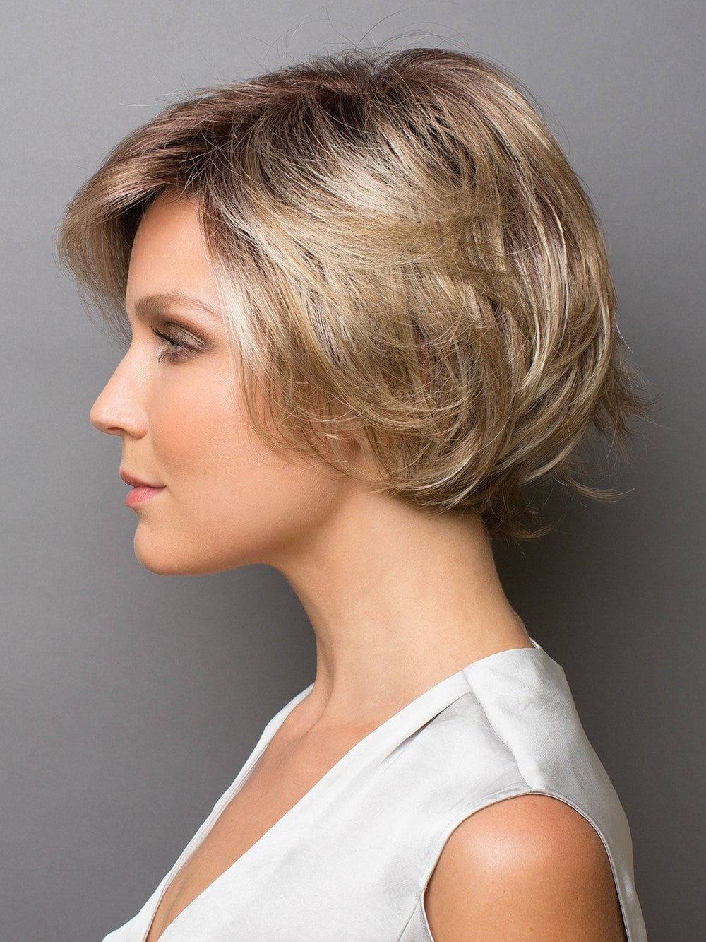 Brenna Synthetic Lace Front Wig with Mono Part - Natural Looking Human Hair Replacement for Daily Wear & Special Occasions