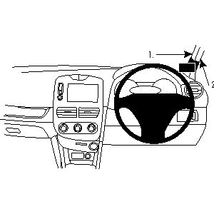 ClicOn No Holes Right Hand Dash Mount for Renault Clio (2013-2016) - Secure Phone Holder for Easy Navigation & Hands-Free Driving