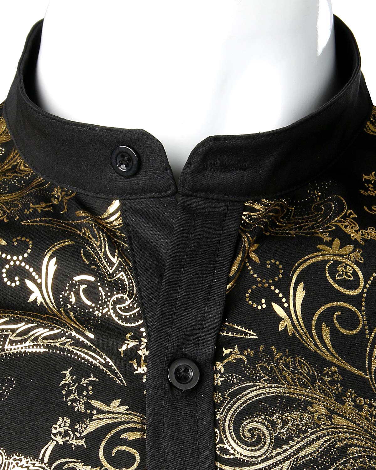Luxury Men's Paisley Print Dress Shirt - Long Sleeve Casual Button Down Shirt for Business & Formal Wear | Office, Party & Wedding Attire