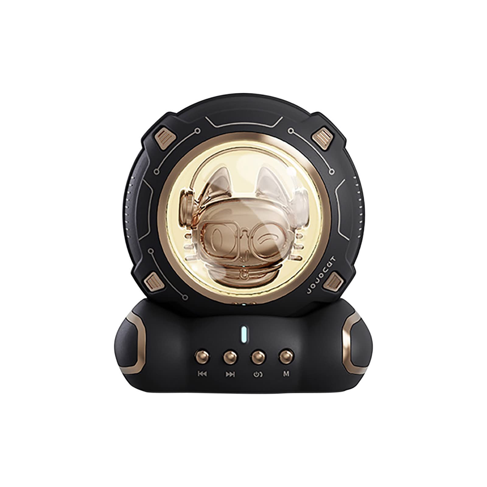 Kimanli Astronaut Bedside Lamp with Wireless Bluetooth Speaker - Multicolor LED Night Light & Desk Lamp for Bedroom, Kids Room, Birthday & Christmas Gifts (Black, Pink, White) | Perfect for Bedtime Stories, Relaxation & Party Decorations