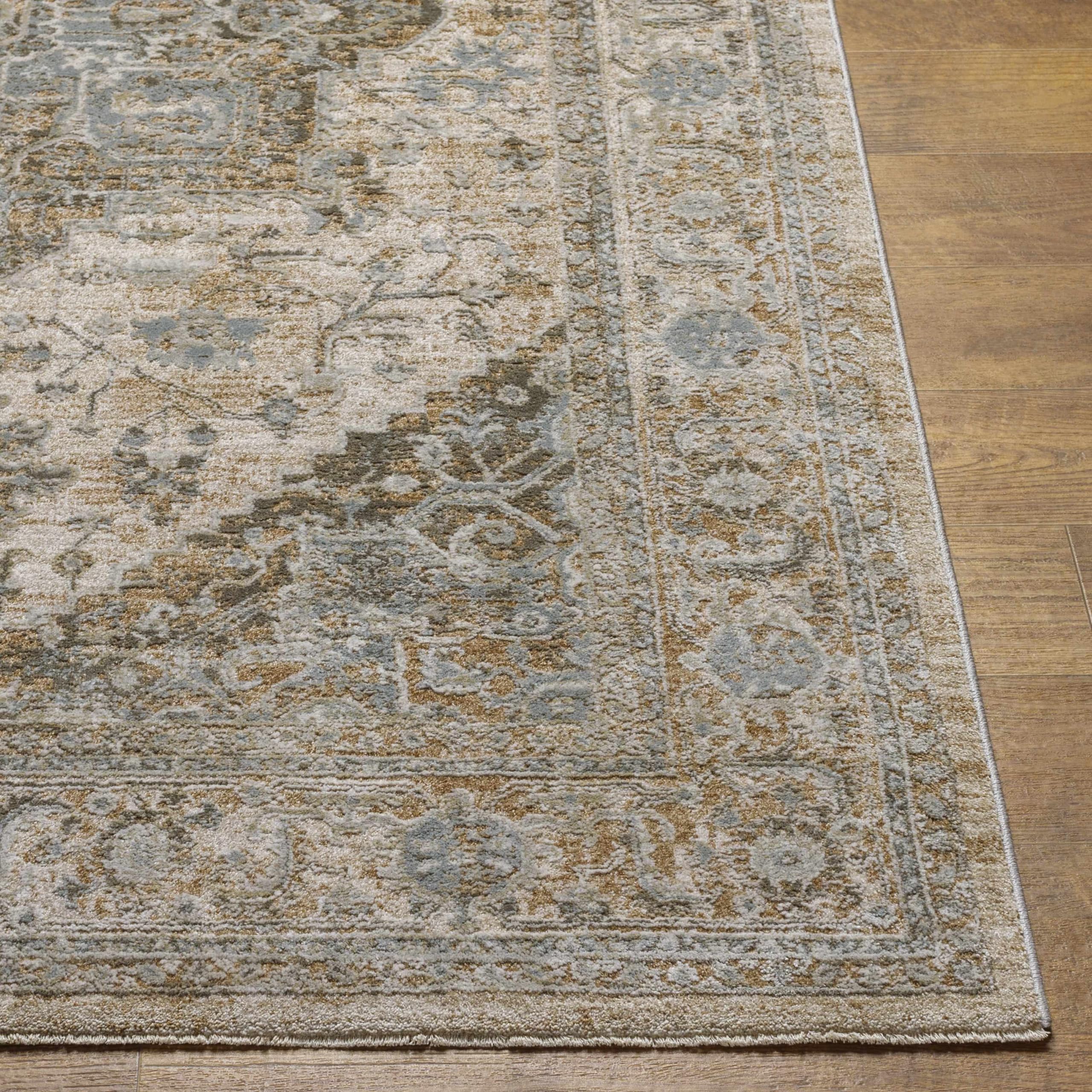 Hauteloom Ballisodare Soft Plush Area Rug for Living Room & Bedroom - Gray, Green, Beige - 9' x 12'2