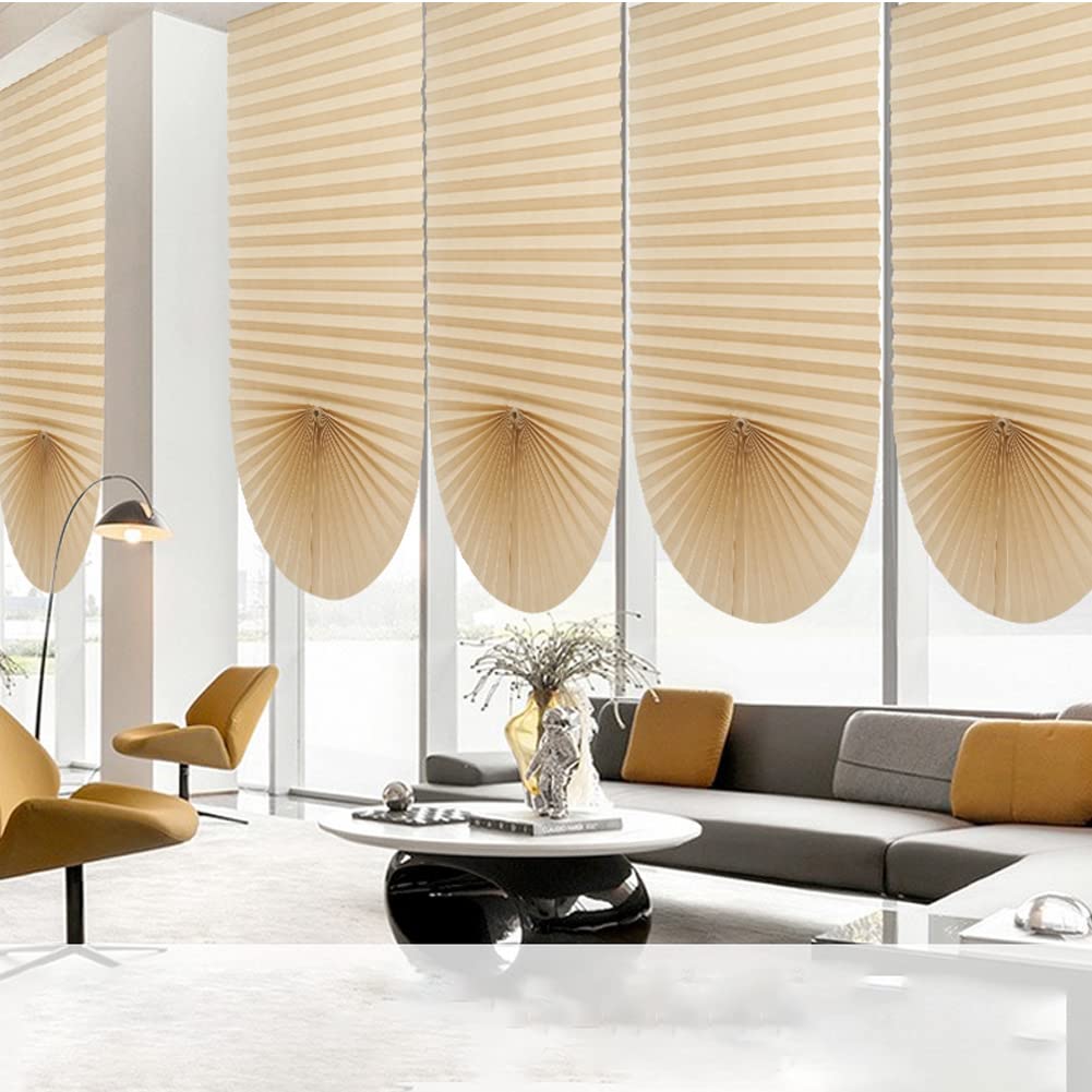 Cordless Temporary Window Blinds | Self-Adhesive No-Drill Pleated Paper Window Shades | Blackout Non-Woven Fabric for Home & Office | Perfect for Renters, Privacy & Light Control