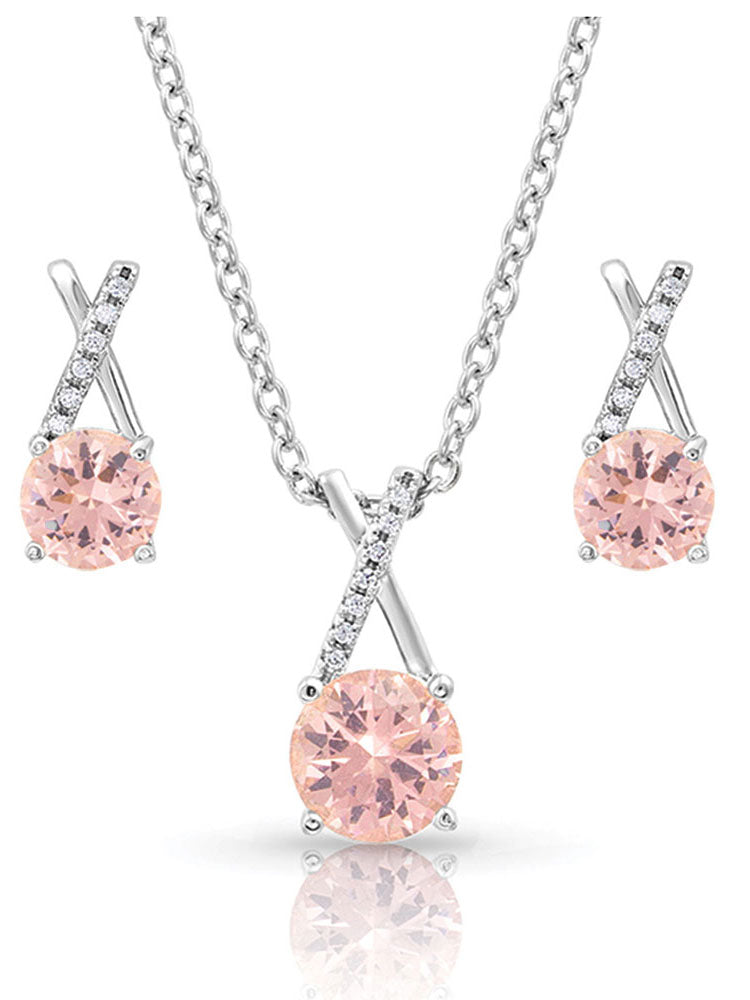 Montana Silversmiths JS4298 Sterling Silver Jewelry Set for Women - Elegant & Durable Necklace & Earrings Set - Perfect for Weddings, Parties & Everyday Wear
