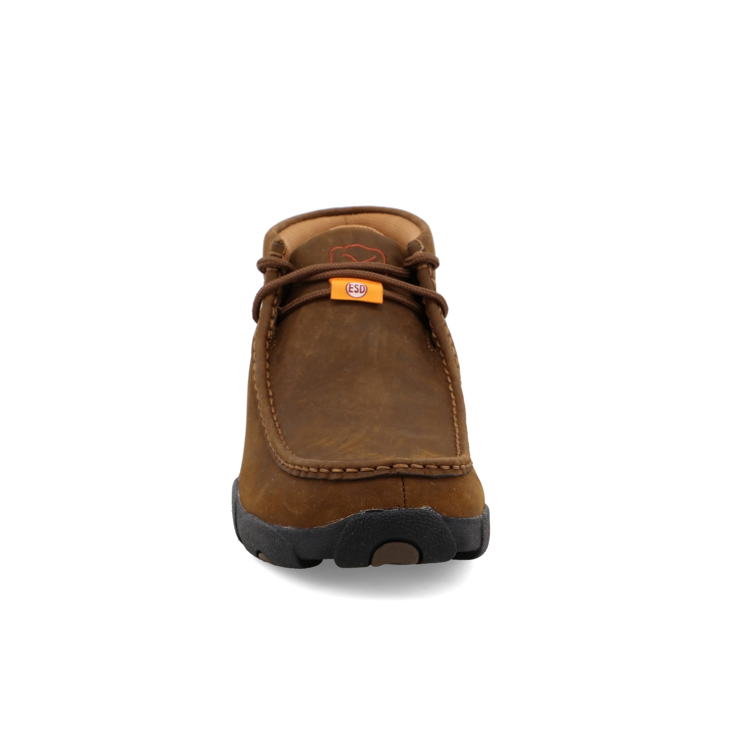 Twisted X Men's Work Chukka Driving Moc - Comfortable Moc Toe Work Boots for Outdoor, Casual & Driving | Durable Leather Shoes for Construction, Hiking & Everyday Wear
