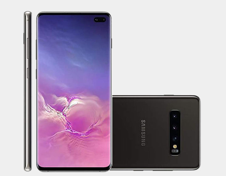 Samsung Galaxy S10+ SM-G975F/DS 512GB 8GB RAM Dual SIM Factory Unlocked Smartphone - Ceramic Black | International Version | Perfect for Business Travelers & Global Users