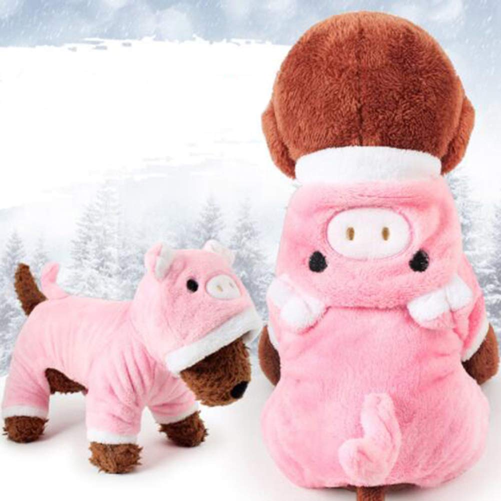 iplusmile Dog Doctor Costume - Cute Pet Pig & Elf Jumper Outfit with Hat, Pink Kitten Pajamas for Small Dogs | Perfect for Halloween, Christmas Dress-Up & Photo Shoots