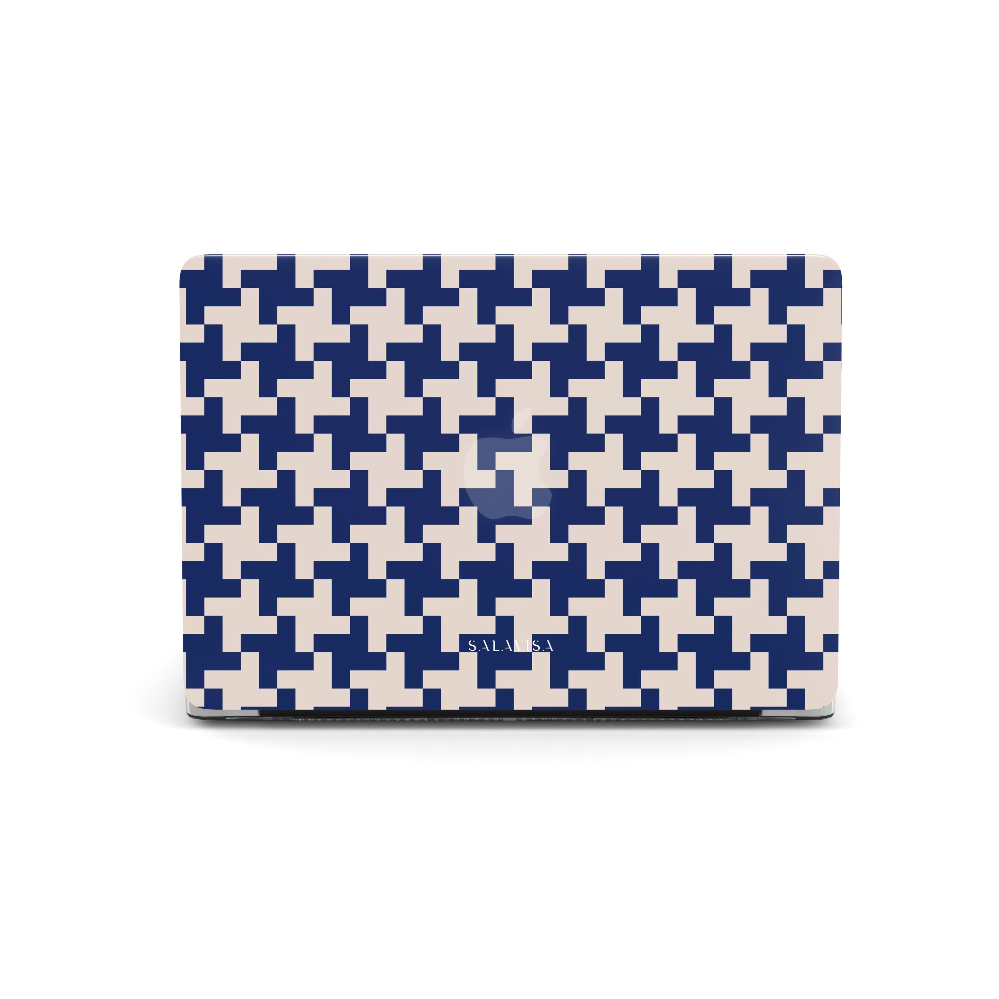 Stylish Blue Glen Plaid MacBook Pro/Air Case - Durable Protective Cover for 13/15 Inch Laptops - Perfect for Work, Travel & School Accessories