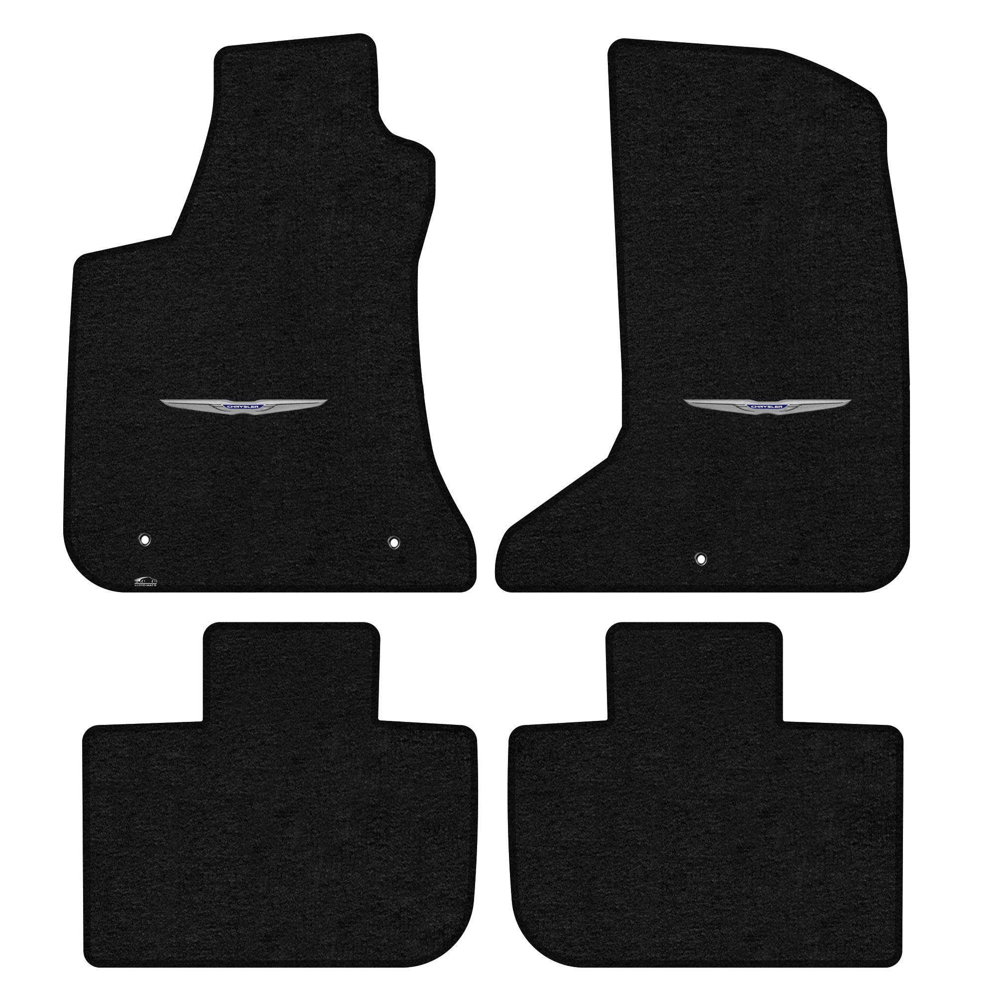 Premium Custom-Fit Carpet Floor Mats for Chrysler 300 2011-2019 - Charcoal 4-Piece Set (Front & Rear, AWD Compatible) | All-Weather Protection & Luxury Interior Upgrade for Sedans