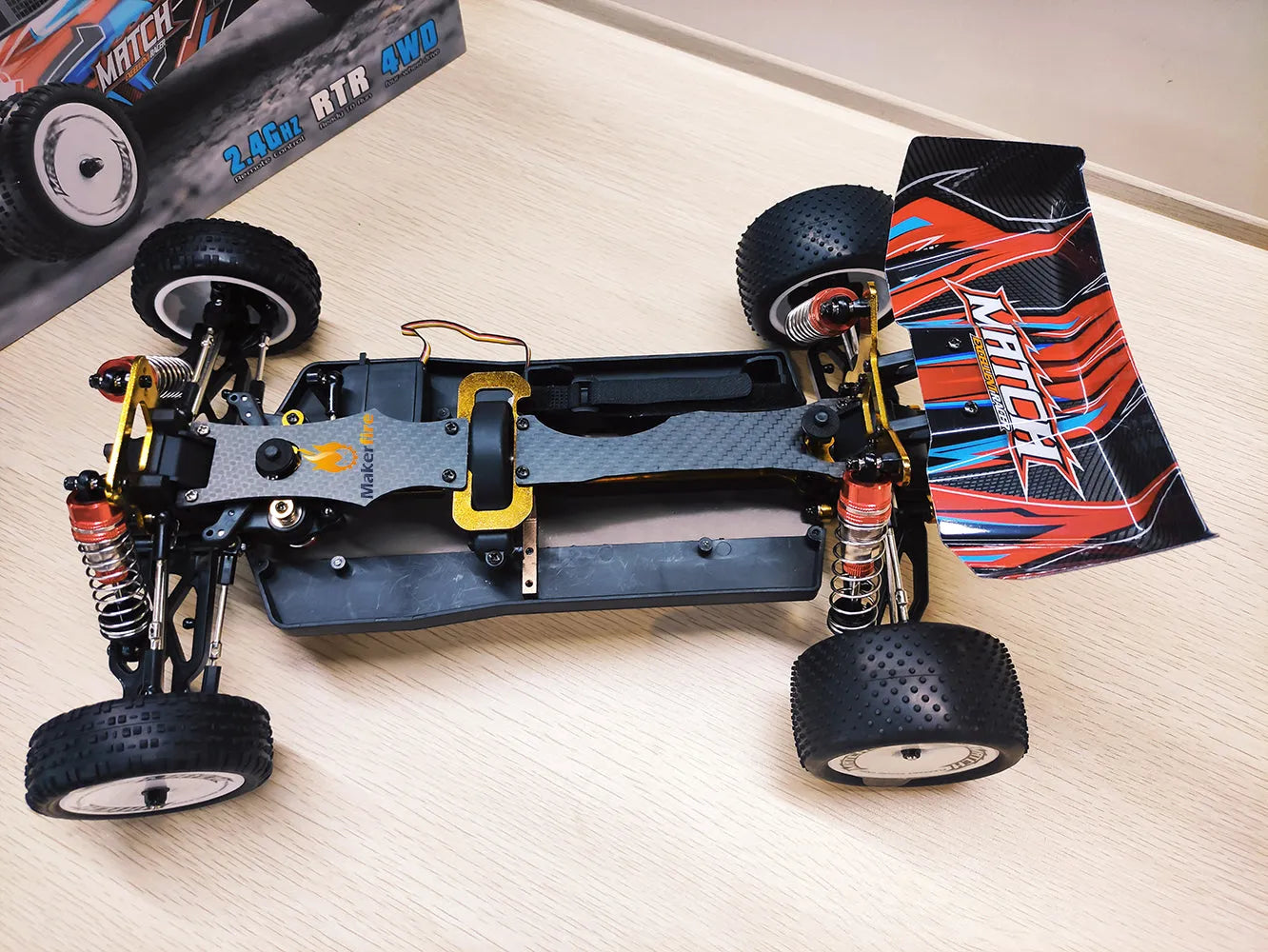 WLToys 104001 1:10 Scale RC Car Parts Kit - DIY Assembly for Hobbyists & Collectors - Perfect for Off-Road Racing & RC Car Enthusiasts