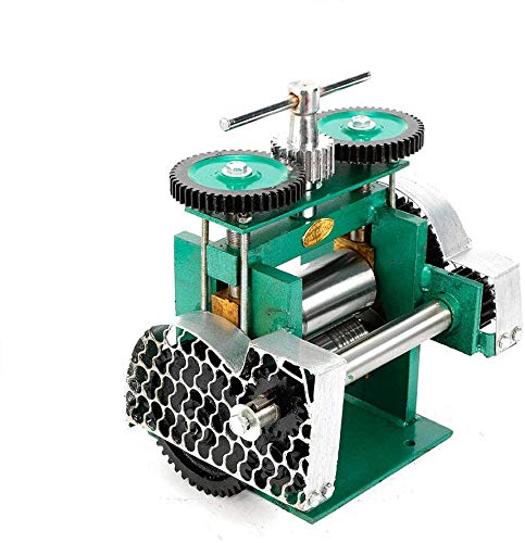 Portable Manual Jewelry Rolling Mill Machine - 85mm Stainless Steel Alloy Handheld Press Tool for Metal Sheet & Wire Processing | DIY Jewelry Making, Crafting & Metalworking Projects