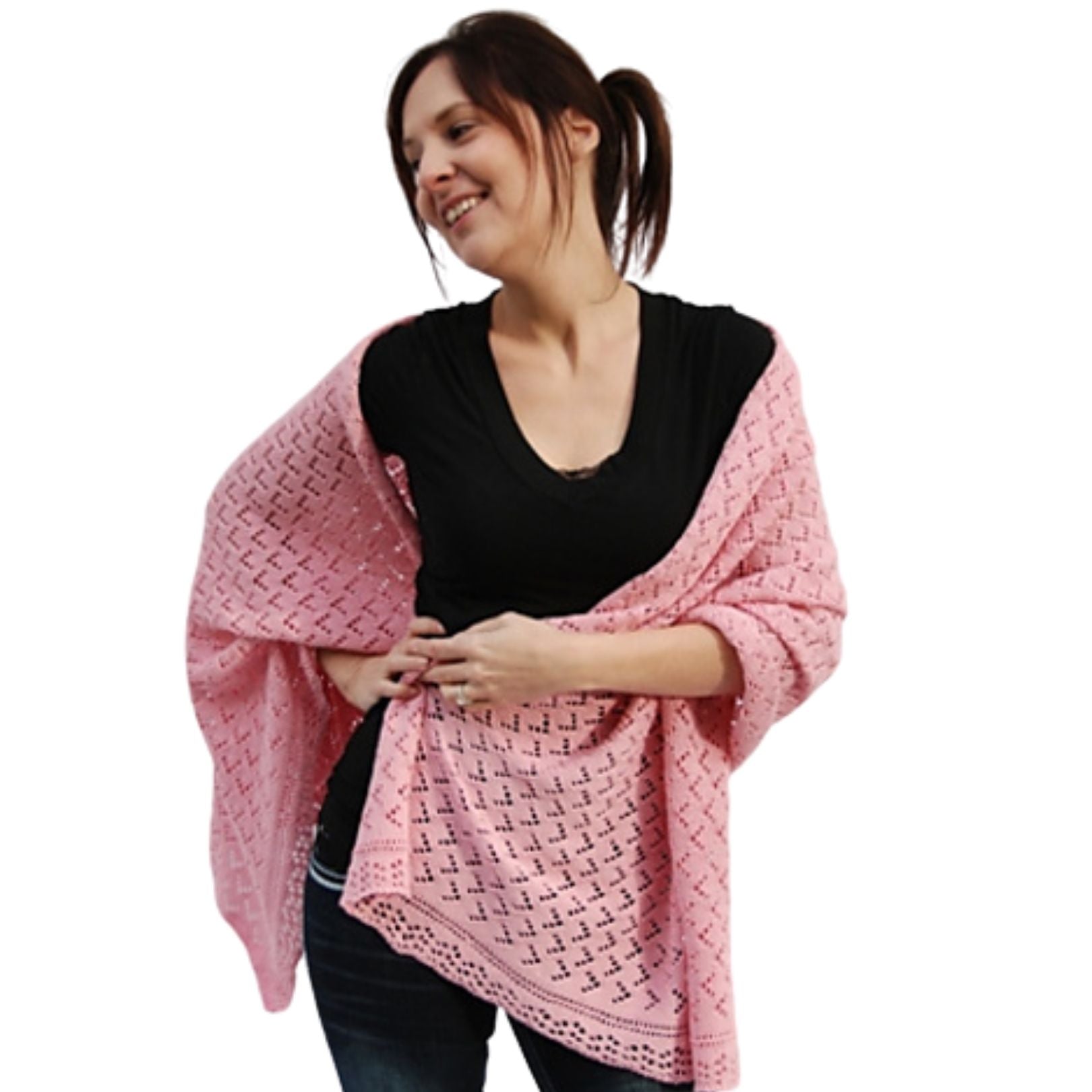 Rochelle Shawl Knitting Pattern - Soft Cotton Yarn for Cozy Scarves & Wraps | Perfect for Winter Fashion & Handmade Gifts