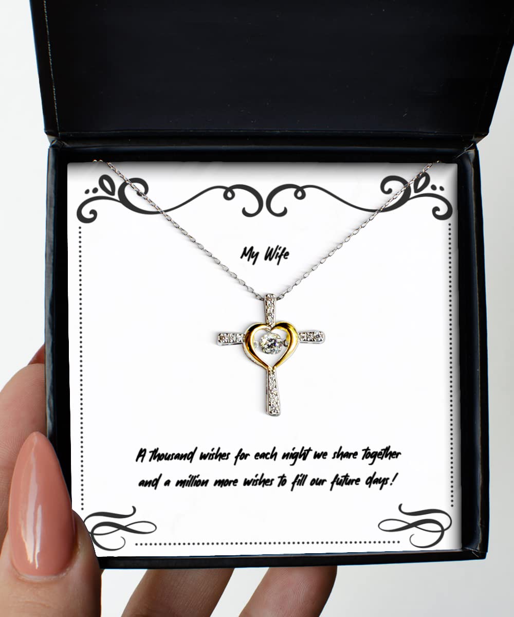 Cross Dancing Necklace - Romantic Jewelry Gift for Wife | Anniversary Present