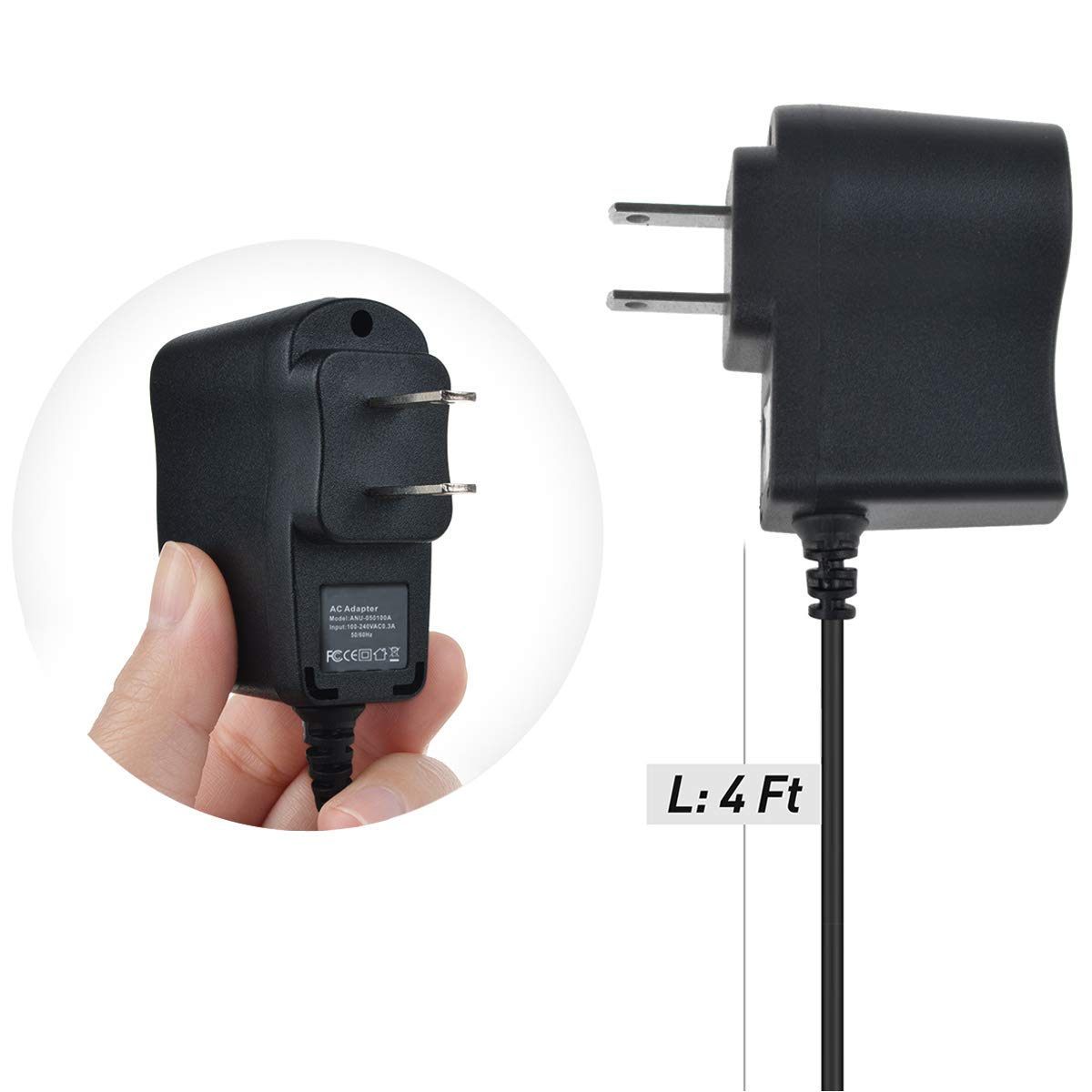 AC/DC Power Adapter for UU24 Wireless Baby Monitor with Digital Camera - Replacement Charger Cord & Wall Plug for UU Infant Video Monitor - Perfect for Home Nursery & Travel Use