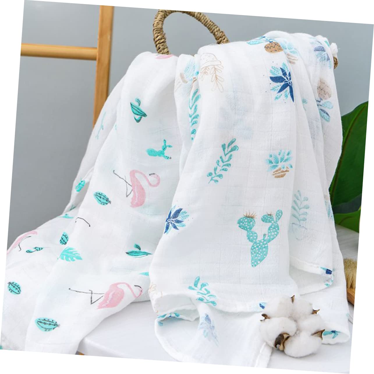 ULDIGI Bamboo Fiber Baby Blanket - Soft Newborn Swaddle & Bath Towel for Boys & Girls | Hypoallergenic Gauze Nursing Cover for Sensitive Skin | Perfect for Cuddling, Swaddling & Bath Time