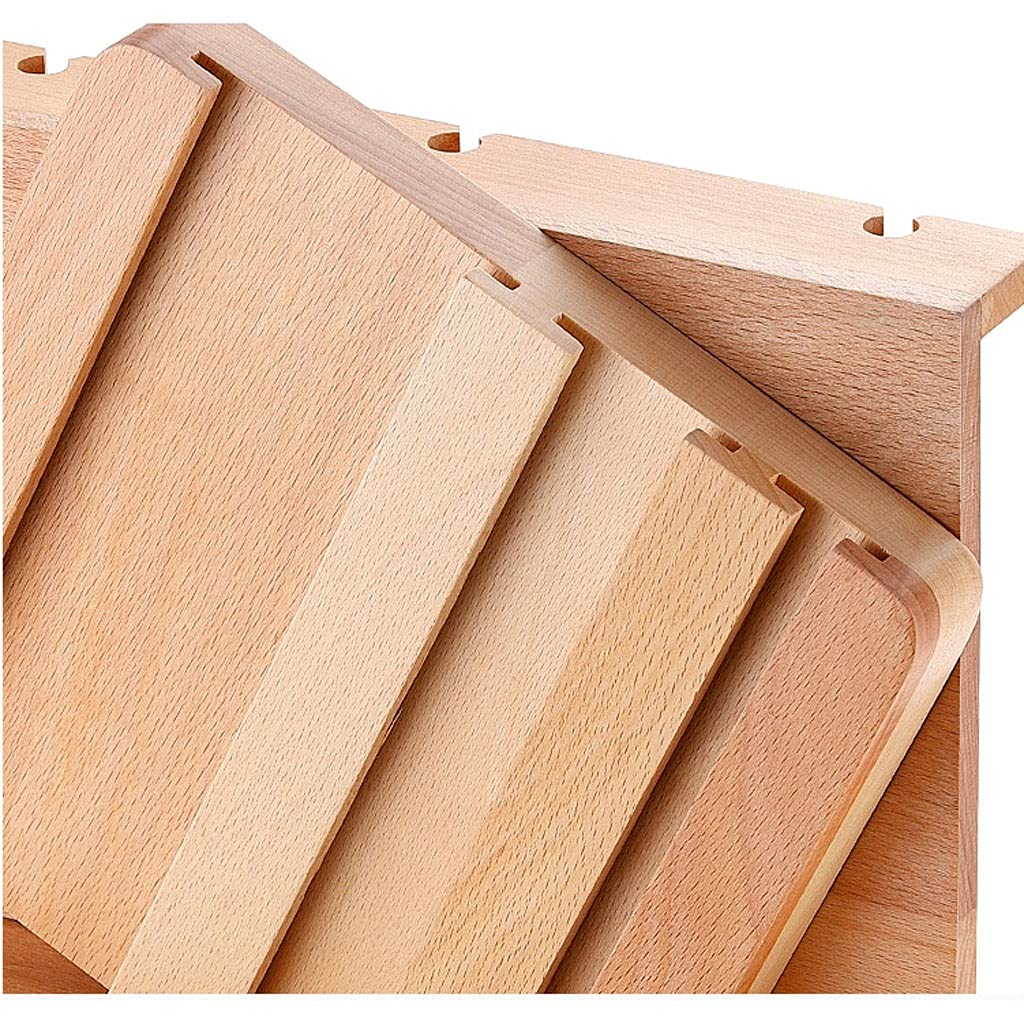 Premium Universal Magnetic Knife Holder - Red Beech Wood Vertical Knife Block for Kitchen, Space-Saving Knife Storage & Utensil Organizer (Style B) | Perfect for Home Chefs & Professional Kitchens