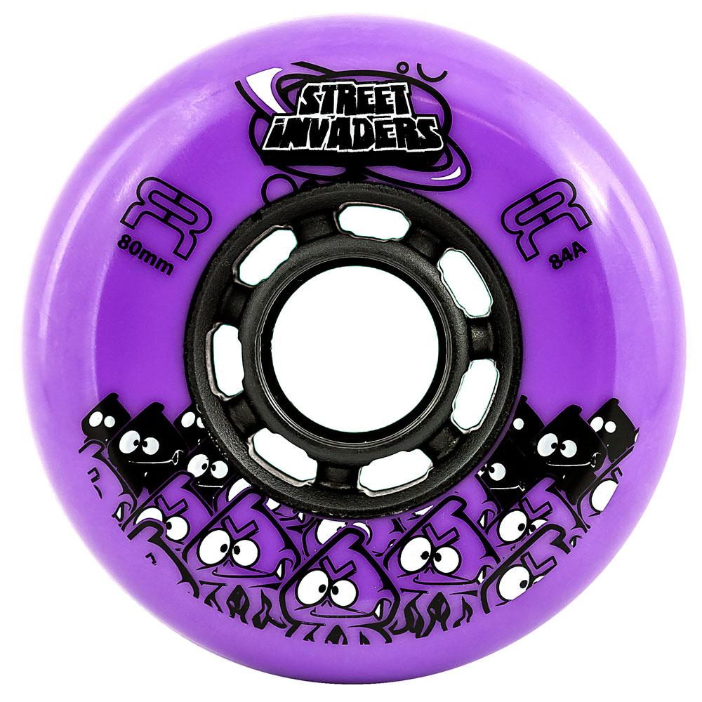 FR Street Invader 80mm Skateboard Wheels - High Performance Wheels for Street Skating, Cruising & Tricks - Perfect for Urban Commuting & Skatepark Sessions